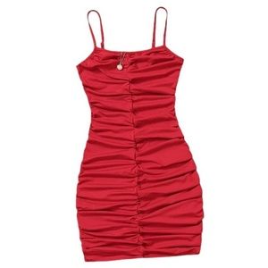 Girl’s Ruched Cami Dress